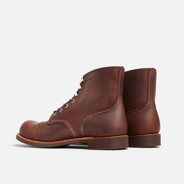 Men's Red Wing 6-Inch Harness Leather Heritage Shoes Brown | IL496AYRO