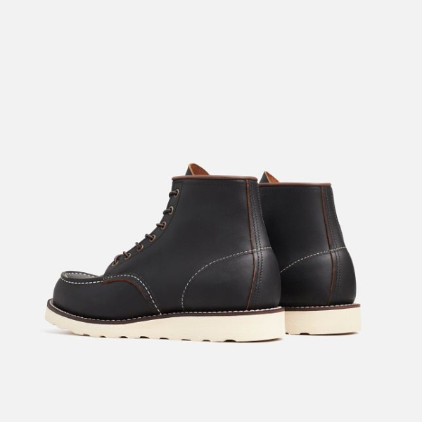 Men's Red Wing 6-Inch Prairie Leather Heritage Boots Black | IL105ATFX