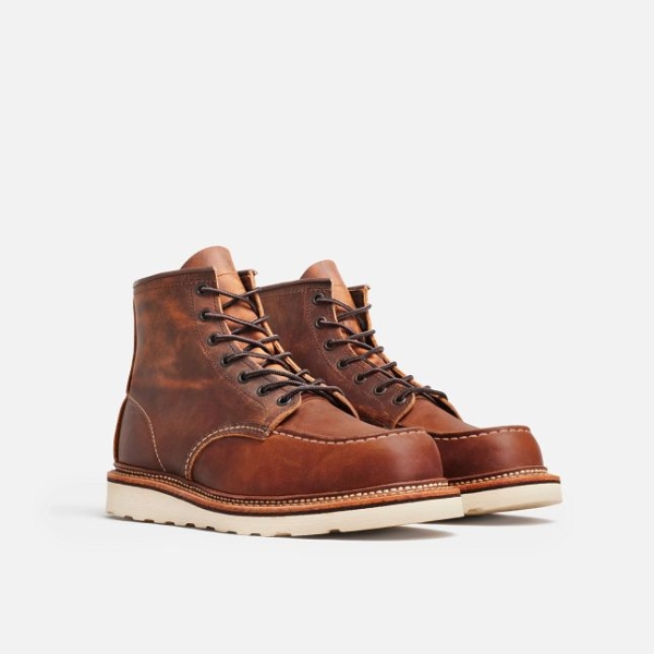 Men's Red Wing 6-Inch in Copper Rough & Tough Leather Heritage Boots Copper | IL726CRWY