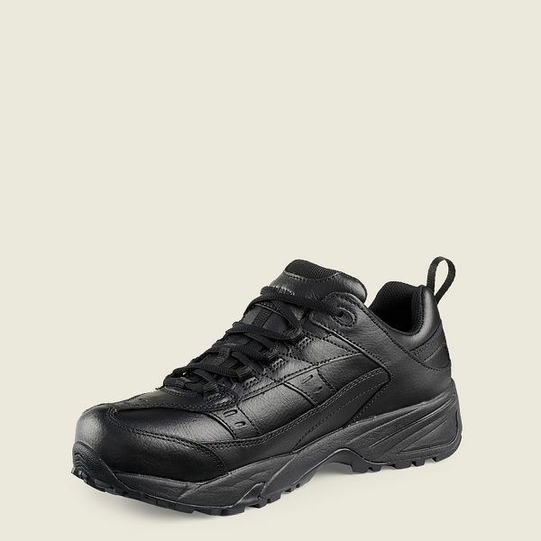 Men's Red Wing Athletics Safety Toe Work Shoes Black | IL459TBFQ