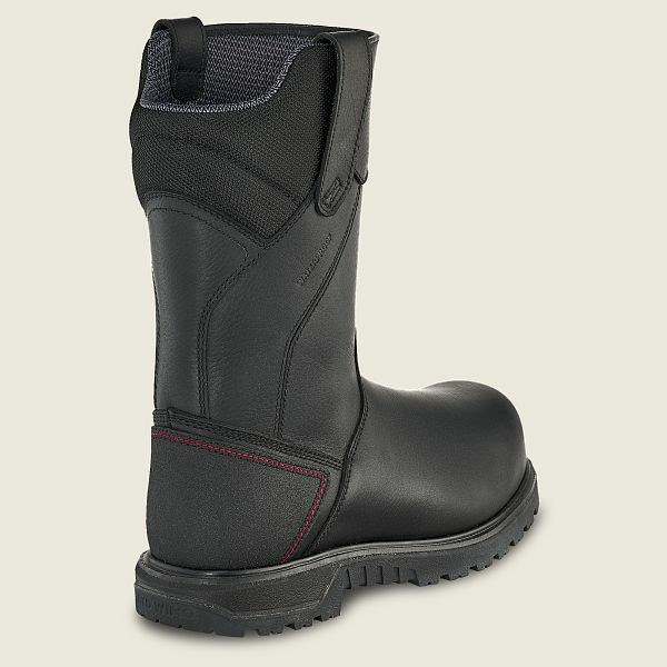 Men's Red Wing Brnr XP 11-inch Waterproof, Insulated, CSA Safety Toe Pull-On Boot Work Boots Black | IL153TZJO