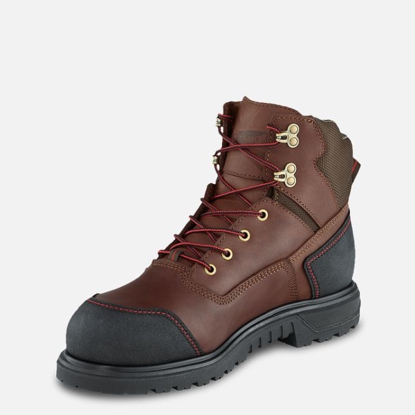 Men's Red Wing Brnr XP 6-inch Waterproof Work Boots Brown | IL421WCZT