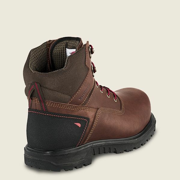 Men's Red Wing Brnr XP 6-inch Waterproof CSA Safety Toe Boot Work Boots Black | IL749INCF