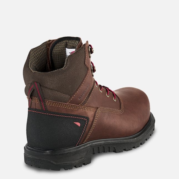 Men's Red Wing Brnr XP 6-inch Waterproof CSA Work Boots Brown | IL820RGOD