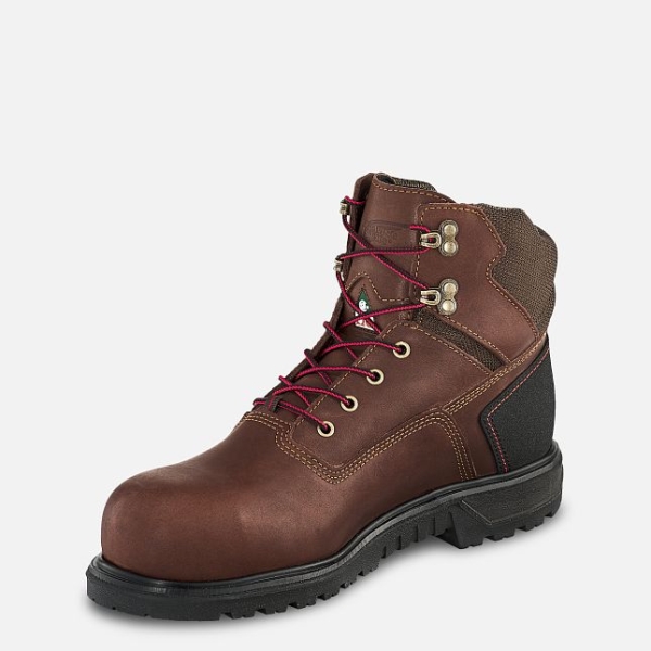 Men's Red Wing Brnr XP 6-inch Waterproof CSA Work Boots Brown | IL820RGOD