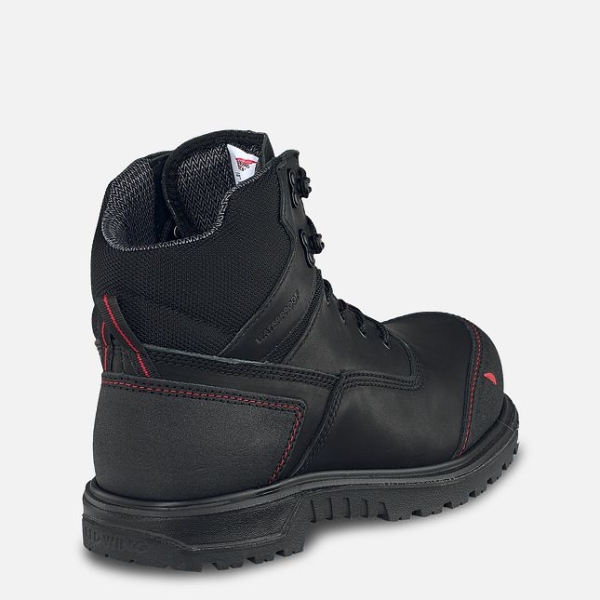 Men's Red Wing Brnr XP 6-inch Waterproof Work Boots Black | IL873BTFO