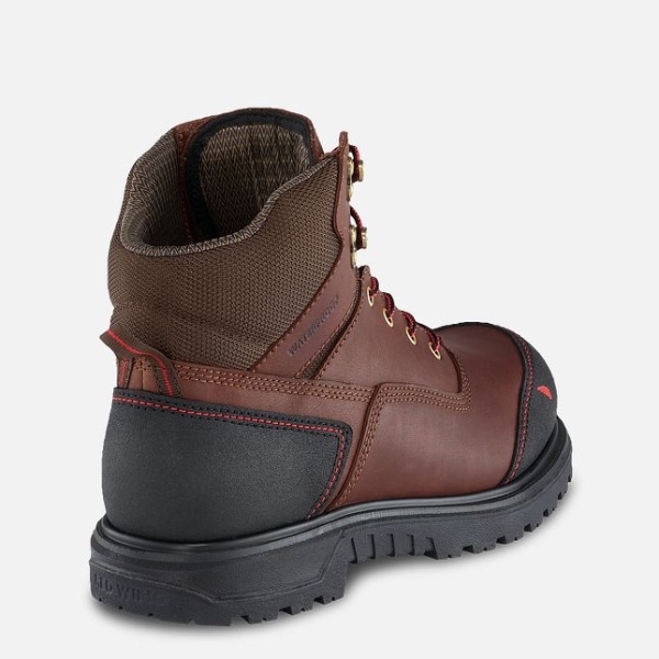 Men's Red Wing Brnr XP 6-inch Waterproof Work Boots Brown | IL905XRHN