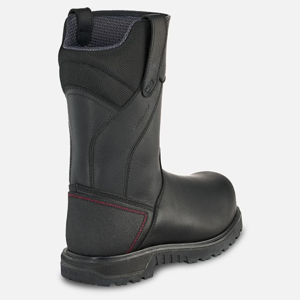 Men's Red Wing Brnr Xp 11-inch Waterproof, Insulated, CSA Pull-On Work Boots Black | IL139WCBL