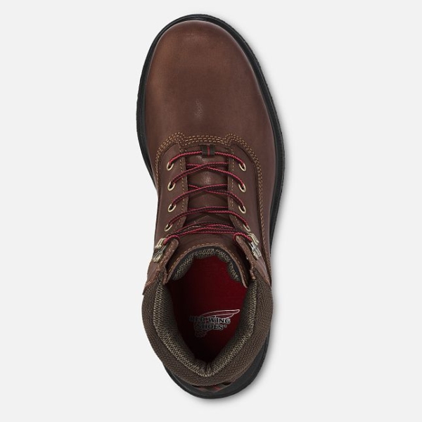 Men's Red Wing Brnr Xp 6-inch CSA Waterproof Shoes Brown | IL240MHKJ