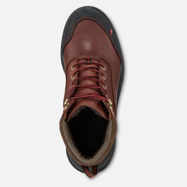 Men's Red Wing Brnr Xp 6-inch Waterproof Shoes Brown | IL504KDCZ