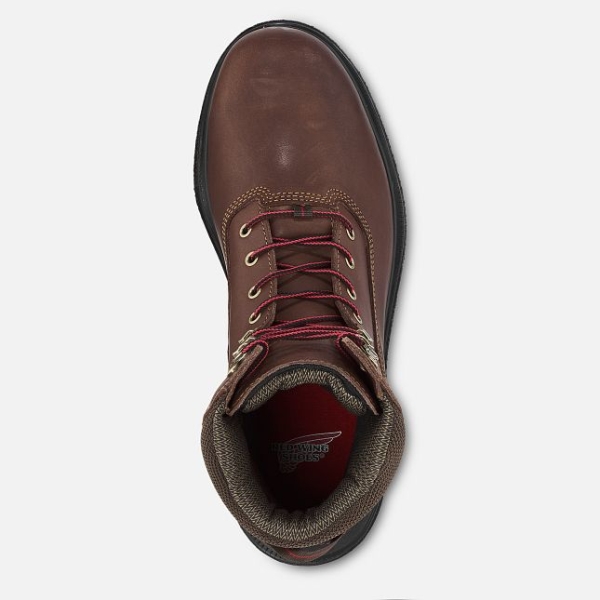 Men's Red Wing Brnr Xp 8-inch CSA Waterproof Shoes Brown | IL094ZVJA