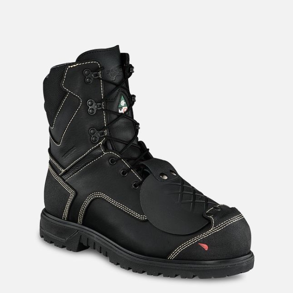 Men\'s Red Wing Brnr Xp 8-inch, Metguard CSA Waterproof Shoes Black | IL943LRBW