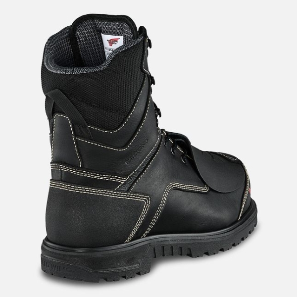 Men's Red Wing Brnr Xp 8-inch Waterproof, Metguard CSA Safety Shoes Black | IL094XART