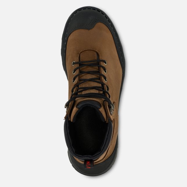 Men's Red Wing Burnside 6-inch Waterproof Shoes Brown | IL465DAFY