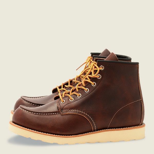 Men's Red Wing Classic Moc 6-inch boot Heritage Boots Brown | IL017KXYV