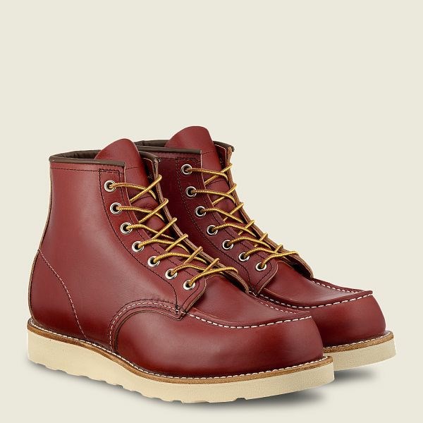Men's Red Wing Classic Moc 6-inch boot Heritage Boots Brown | IL182IHWZ