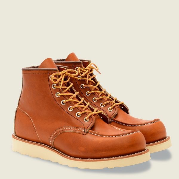 Men's Red Wing Classic Moc 6-inch boot Heritage Boots Brown | IL375VEXW