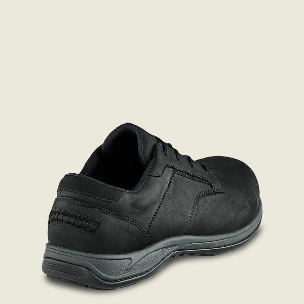 Men's Red Wing ComfortPro Safety Toe Oxford Work Shoes Black | IL798EPIN