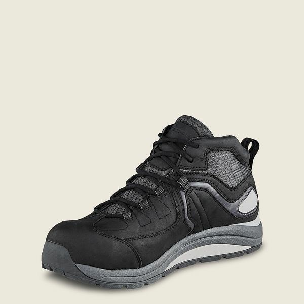 Men's Red Wing CoolTech Athletics Waterproof, Safety Toe Work Shoes Black | IL472FCJU