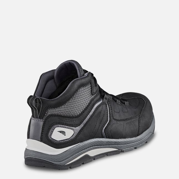 Men's Red Wing Cooltech™ Athletics Waterproof Athletic Safety Shoes Black / Grey | IL826PTXL