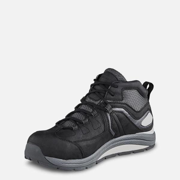 Men's Red Wing Cooltech™ Athletics Waterproof Athletic Safety Shoes Black / Grey | IL826PTXL