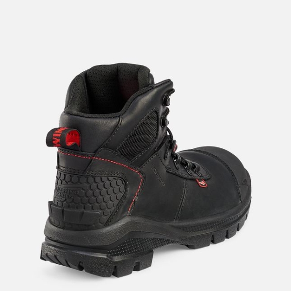 Men's Red Wing Crv™ 6-inch Waterproof Safety Shoes Black | IL205YKGE