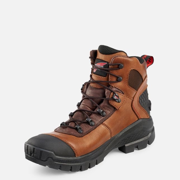 Men's Red Wing Crv™ 6-inch Waterproof Safety Shoes Brown | IL263BIML