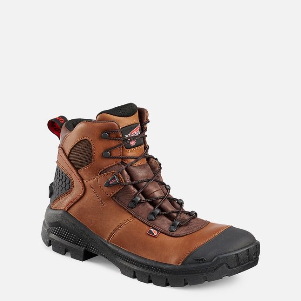 Men\'s Red Wing Crv™ 6-inch Waterproof Work Boots Brown | IL469ZHRG