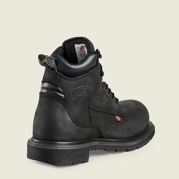 Men's Red Wing DynaForce 6-inch Waterproof Safety Toe Boots Black | IL097BCPH