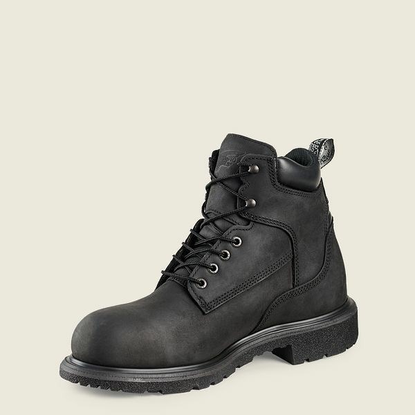 Men's Red Wing DynaForce 6-inch Waterproof Safety Toe Boots Black | IL097BCPH