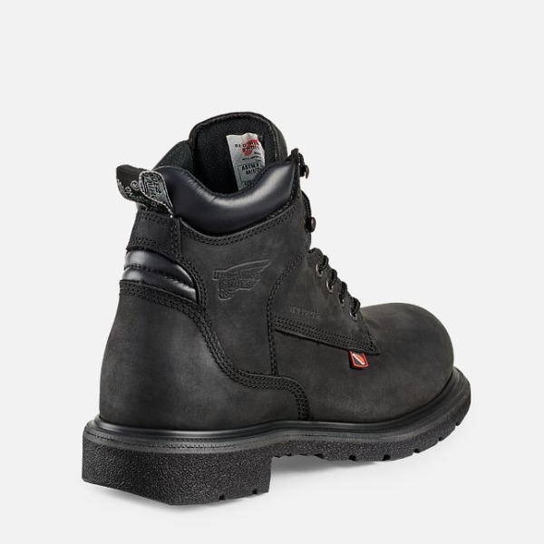 Men's Red Wing Dynaforce® 6-inch Waterproof Safety Shoes Black | IL069KWLA