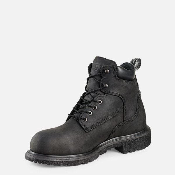 Men's Red Wing Dynaforce® 6-inch Waterproof Safety Shoes Black | IL069KWLA