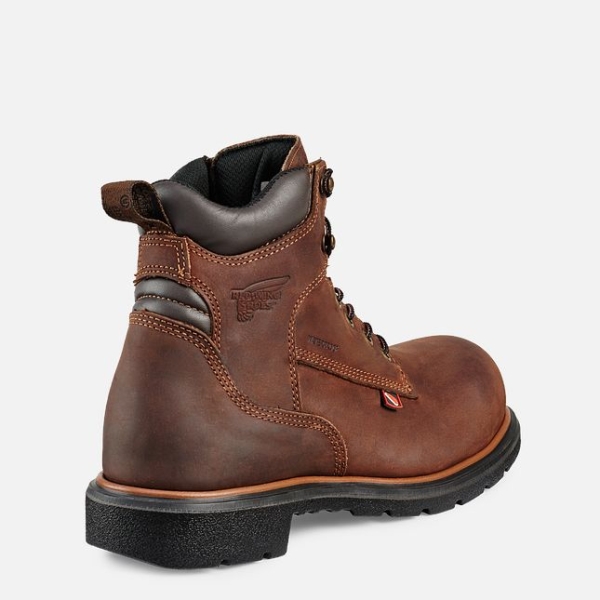 Men's Red Wing Dynaforce® 6-inch Waterproof Work Boots Brown | IL516PGOX