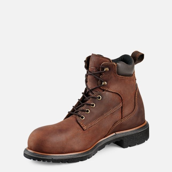 Men's Red Wing Dynaforce® 6-inch Waterproof Work Boots Brown | IL516PGOX