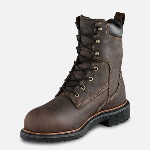 Men's Red Wing Dynaforce® 8-inch Insulated, Waterproof Work Boots Brown | IL017BLPM