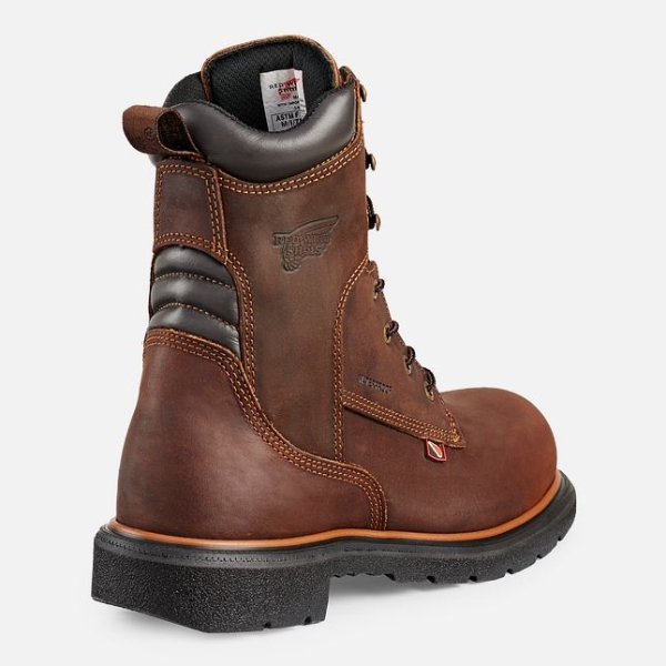 Men's Red Wing Dynaforce® 8-inch Waterproof Work Boots Brown | IL184XYBG