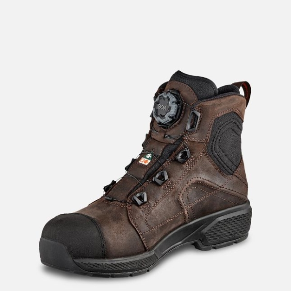 Men's Red Wing Exos Lite 6-inch Waterproof Work Boots Brown | IL380RYOS