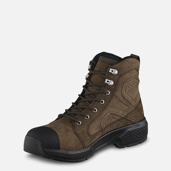 Men's Red Wing Exos Lite 6-inch Waterproof Work Boots Brown | IL471EAVG