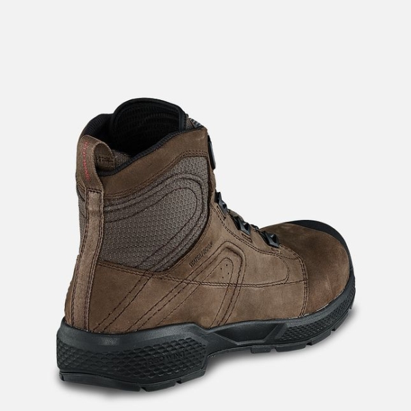 Men's Red Wing Exos Lite 6-inch Waterproof Shoes Brown | IL483JPFE