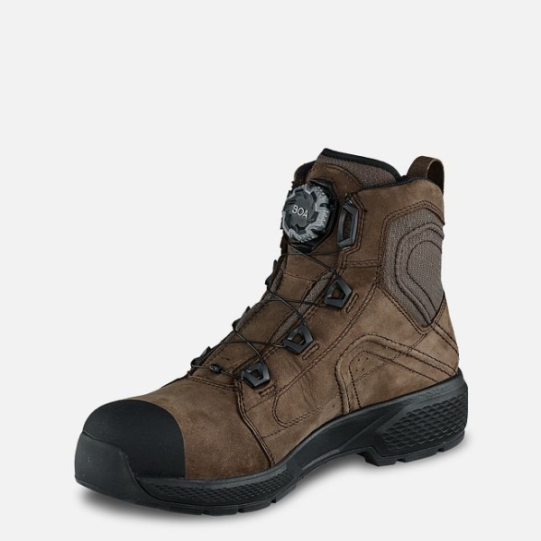 Men's Red Wing Exos Lite 6-inch Waterproof Work Boots Brown | IL623HVFM