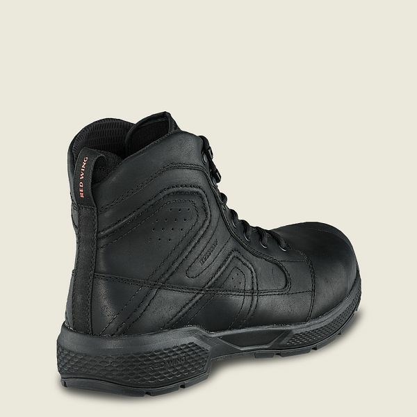 Men's Red Wing Exos Lite 6-inch Waterproof Safety Toe Boots Black | IL645PVSU