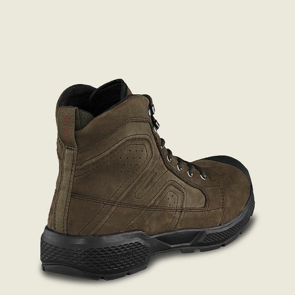 Men's Red Wing Exos Lite 6-inch Waterproof Soft Toe Boot Work Boots Brown | IL952KLUH