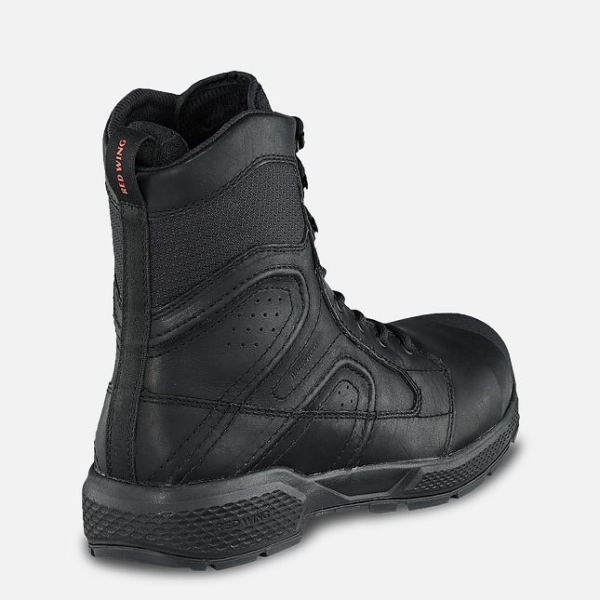 Men's Red Wing Exos Lite 8-inch Waterproof CSA Work Boots Black | IL296XYRP