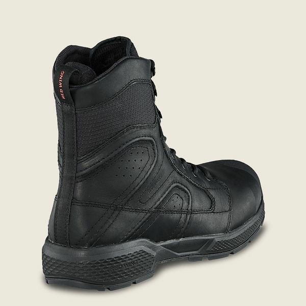 Men's Red Wing Exos Lite 8-inch Waterproof, CSA Safety Toe Boot Work Boots Black | IL732LFKH