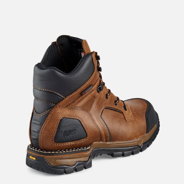 Men's Red Wing Flexforce® 6-inch Waterproof Safety Shoes Brown | IL149FLEH