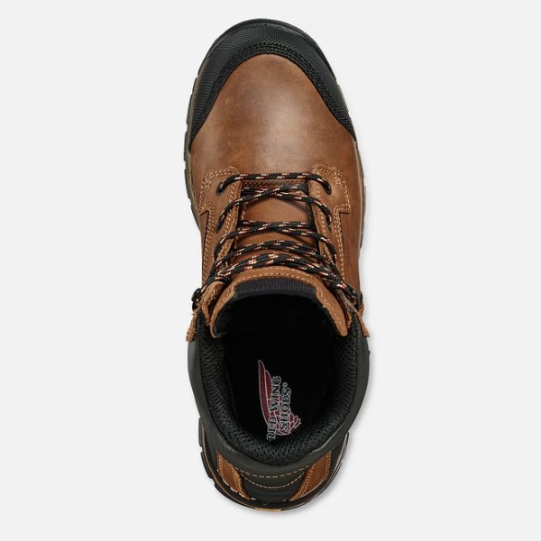 Men's Red Wing Flexforce® 6-inch Waterproof Safety Shoes Brown | IL149FLEH