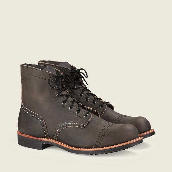 Men's Red Wing Iron Ranger 6-Inch Boot Heritage Boots Black | IL257GFES