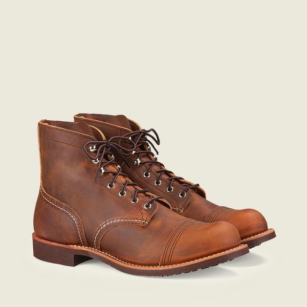 Men's Red Wing Iron Ranger 6-Inch Boot Heritage Boots Brown | IL952PDHG