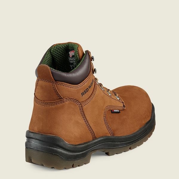 Men's Red Wing King Toe 6-inch Insulated, Waterproof Safety Toe Boots Brown | IL279UOPX