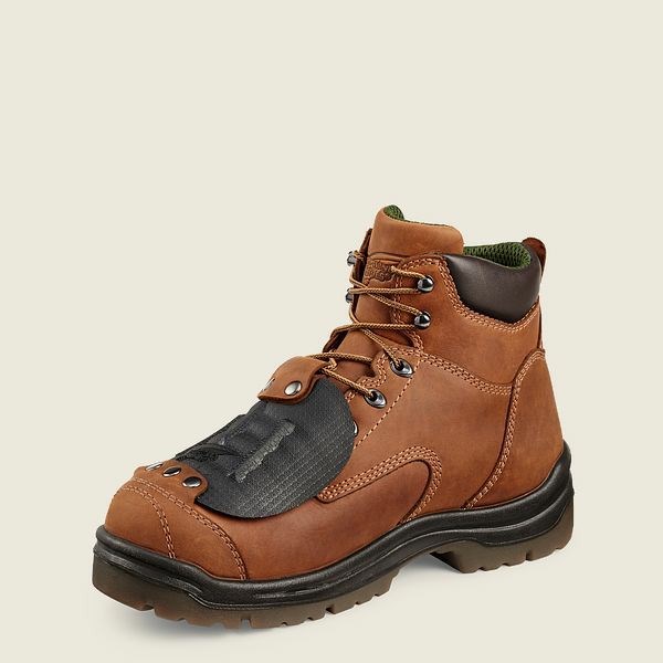 Men's Red Wing King Toe 6-inch Metguard Boot Safety Toe Boots Brown | IL508GJHO